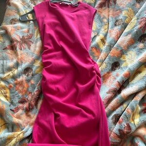 Zara Fuchsia Midi Dress